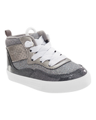 Toddler Glitter High-Top Sneakers, image 1 of 7 slides