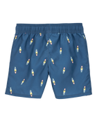 Boys Surfboard-Print Pull-On Swim Trunks, image 2 of 4 slides