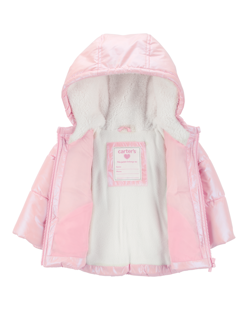 Baby Shiny Puffer Jacket, image 2 of 3 slides