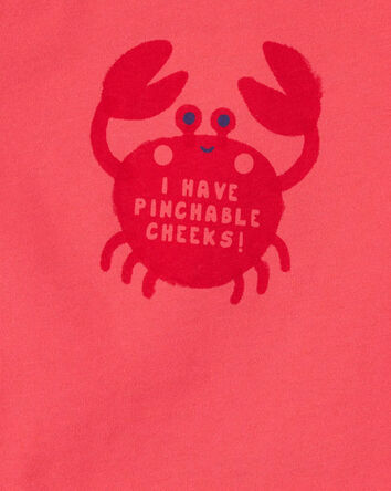 Baby Pinchable Cheeks Crab Bodysuit, 