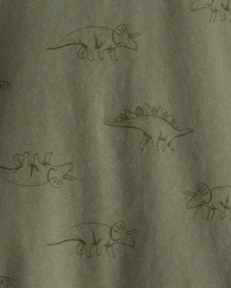 Toddler Boy Dinosaur Print Long-Sleeve Tee - Green, image 2 of 3 slides