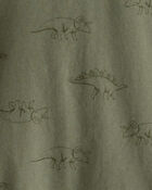 Toddler Boy Dinosaur Print Long-Sleeve Tee - Green, image 2 of 3 slides