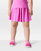 Toddler 2-Piece Ribbed Double Dutch Tank & Active Skort Set - Pink, image 8 of 8 slides