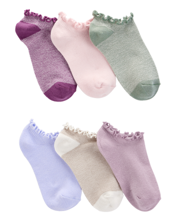 Kid 6-Pack No Show Socks, 