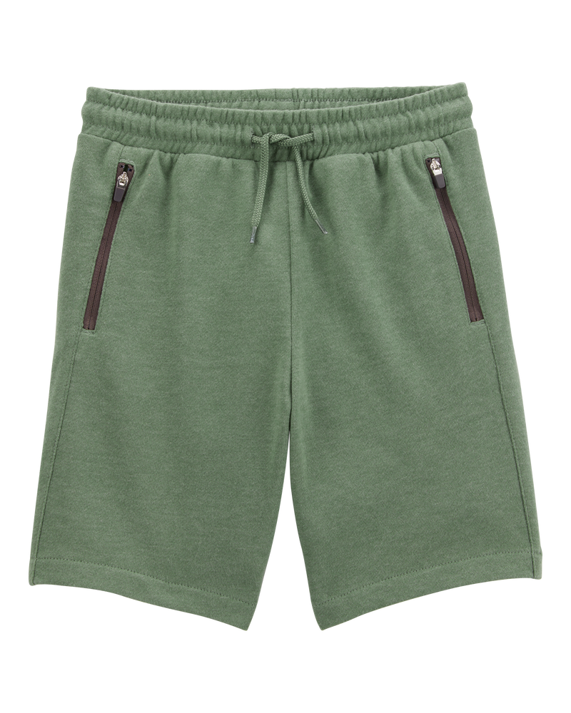 Kid Drawstring Lounge Short - Green, image 1 of 4 slides