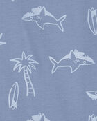 Baby 2-Piece Shark Tee & Pull-On French Terry Shorts Set
, image 3 of 5 slides