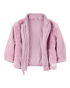 Baby Zip-Up Sherpa Cardigan, image 2 of 4 slides