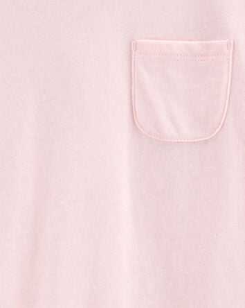 Kid Solid Short-Sleeve Fashion Top - Pink, 
