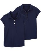 Kid 2-Pack Uniform Polos in Active Mesh
, image 1 of 3 slides