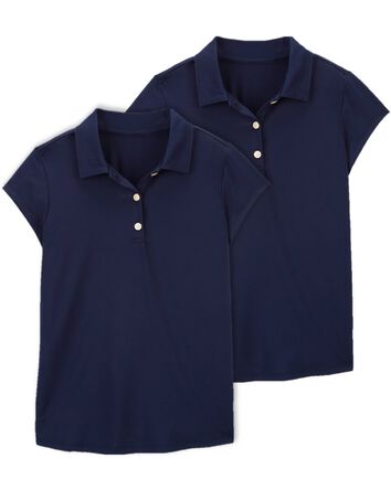 Kid 2-Pack Uniform Polos in Active Mesh
, 