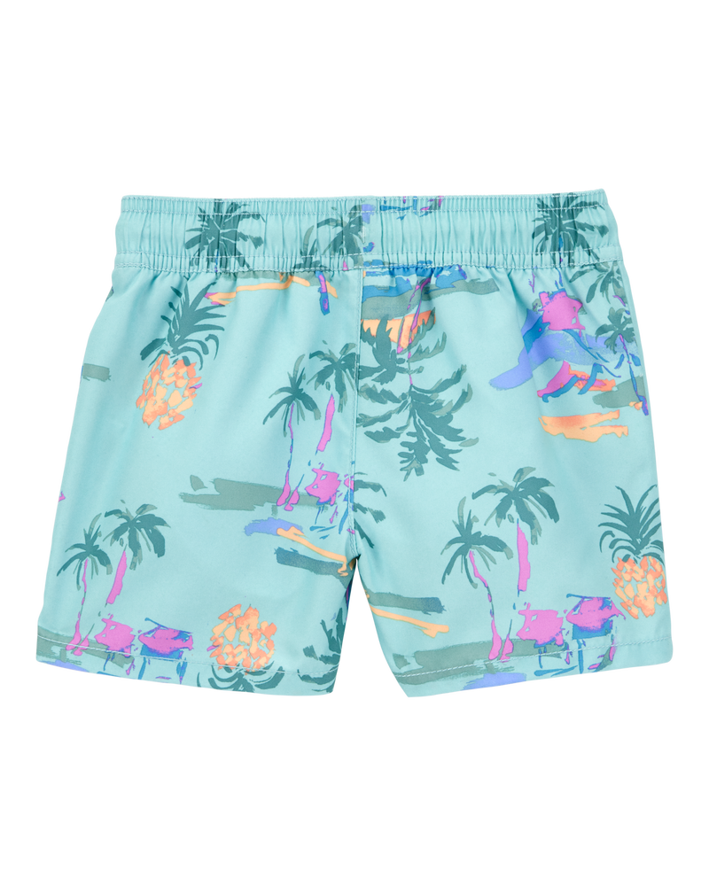Toddler Tropical-Print Pull-On Swim Trunks, image 2 of 4 slides