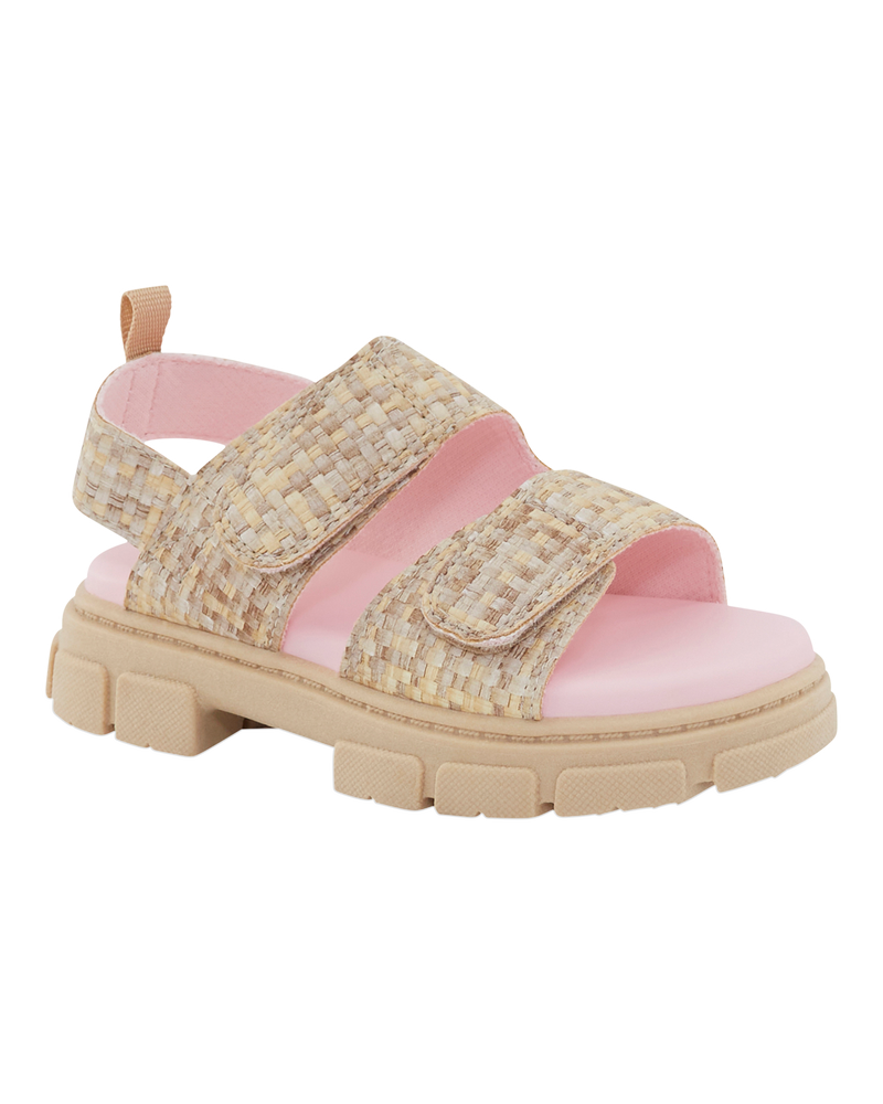 Toddler Casual Girl Sandals - Tan, image 1 of 7 slides