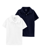 Kid 2-Pack Piqué Polos, image 1 of 4 slides