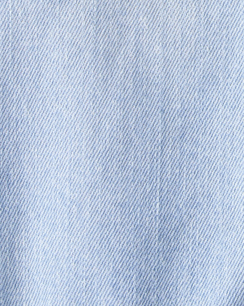 Toddler Boy Mid-Rise Denim Cargo Joggers - Blue, image 4 of 5 slides