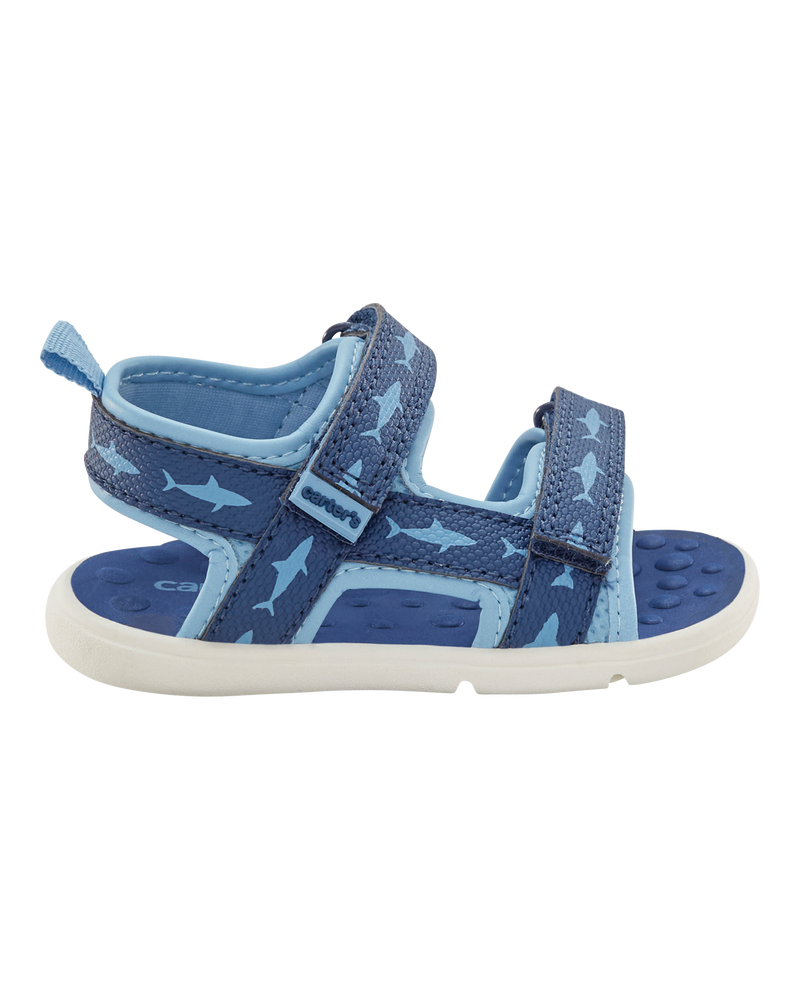 Baby Every Step® First Walker Shark Sandals - Blue, image 2 of 7 slides
