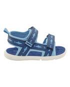 Baby Every Step® First Walker Shark Sandals - Blue, image 2 of 7 slides