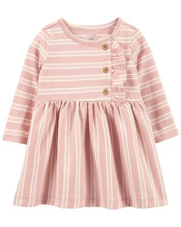 Baby Striped Jersey Dress, 