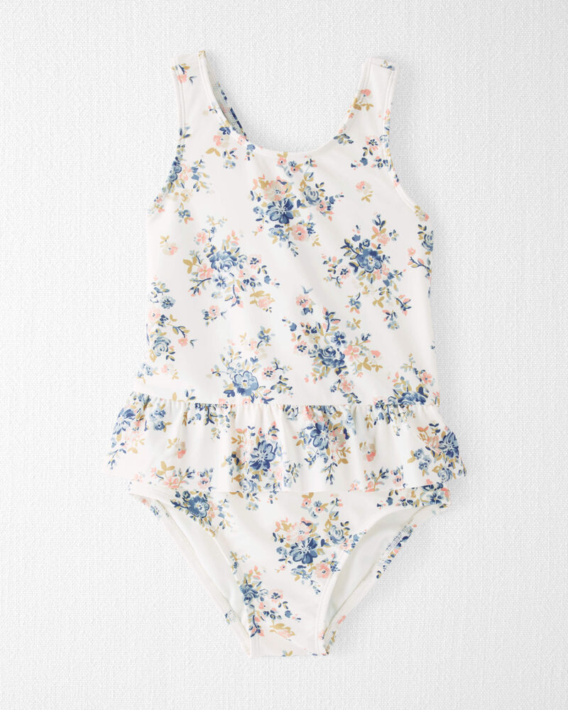 Toddler Recycled Ruffle Swimsuit, image 1 of 5 slides