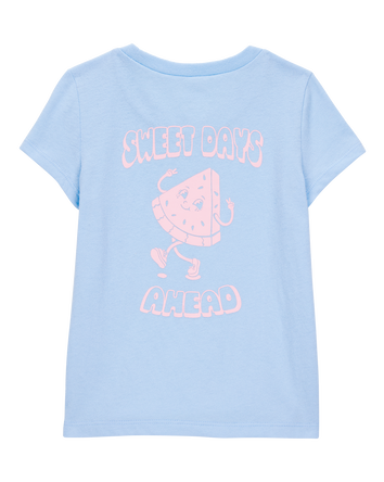 Toddler Heart Short-Sleeve Graphic Tee - Blue, 