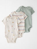 Paris Picnic - Baby 3-Pack Organic Cotton Rib Bodysuits

