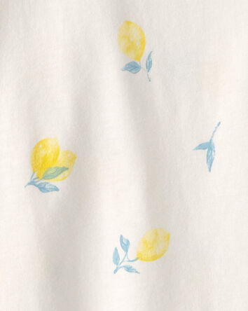 Toddler Girl Lemon Top - Cream, 