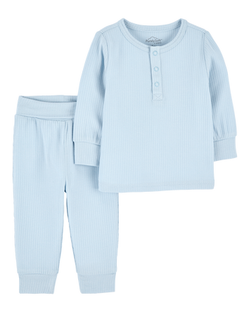 Baby 2-Piece PurelySoft Outfit Set - Blue, 