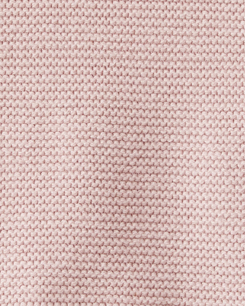 Baby Organic Cotton Sweater Knit Overalls in Perfect Pink
, image 2 of 6 slides