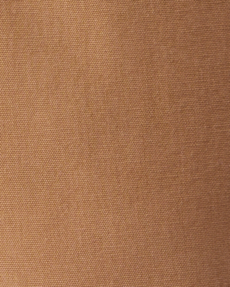 Baby Boy Cotton Pull-On Fashion Pants - Brown, image 3 of 4 slides