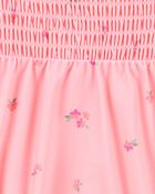Baby 1-Piece Floral Swimsuit - Pink, image 4 of 5 slides