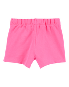 Baby Pull-On French Terry Shorts - Pink, image 2 of 4 slides