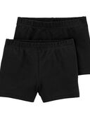 Black - Toddler 2-Pack Black Tumbling Shorts