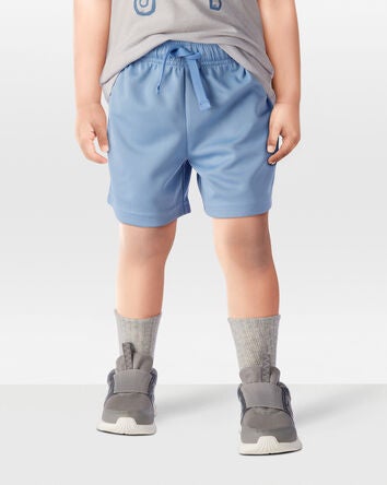 Toddler Active Mesh Shorts - Blue, 