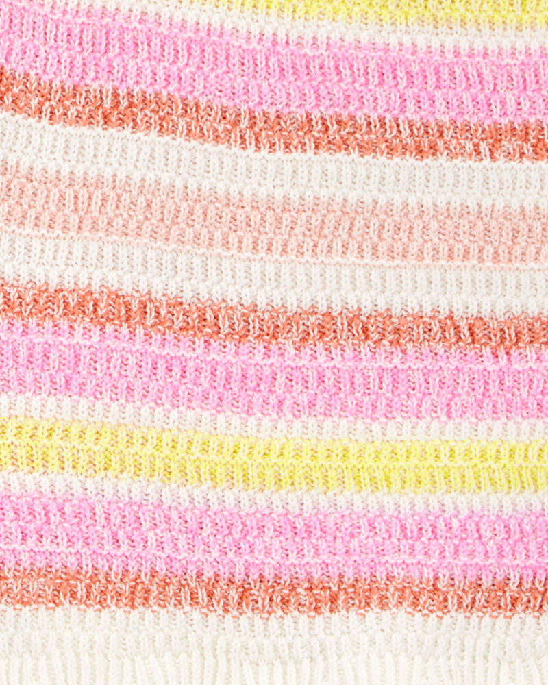 Kid Striped Crotchet Knit Shorts, image 4 of 5 slides