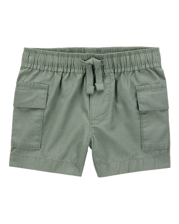 Baby Cargo Drawstring Shorts - Green, 