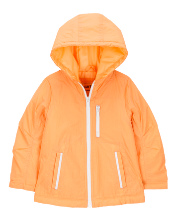 Toddler Girl Midweight Athletic Jacket - Orange, 