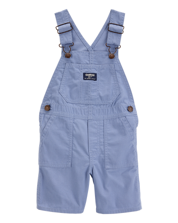 Toddler Canvas Shortalls - Blue, 