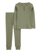 Toddler 2-Piece Drop Needle Pajamas, image 1 of 3 slides