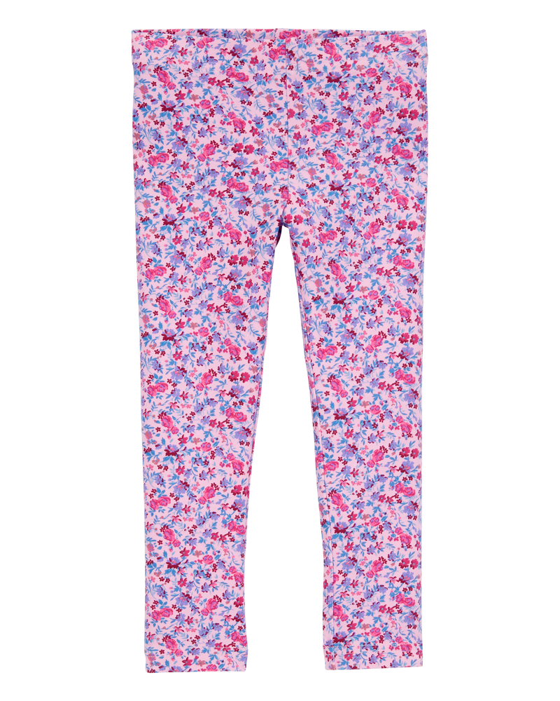 Toddler Knit Leggings - Floral, image 3 of 6 slides