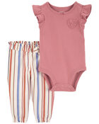 Baby 2-Piece Bodysuit Pant Set, image 1 of 3 slides