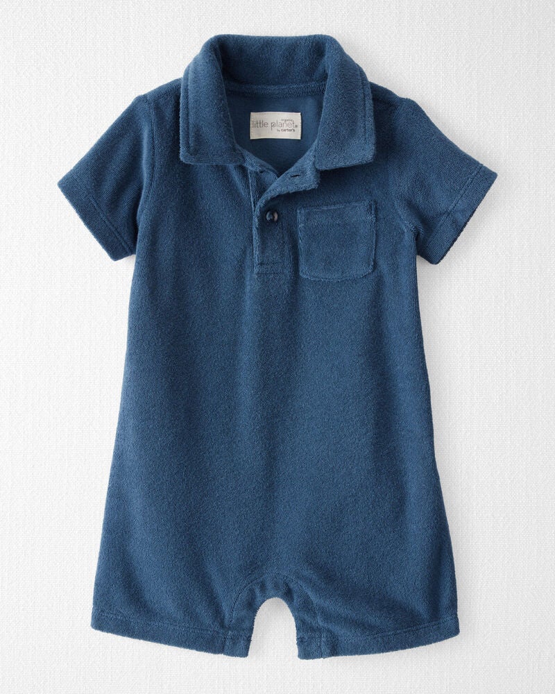 Baby Terry Romper Made With Organic Cotton, image 1 of 4 slides