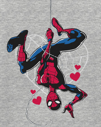 Toddler Spider-Man Valentine's Day Tee - Grey, 