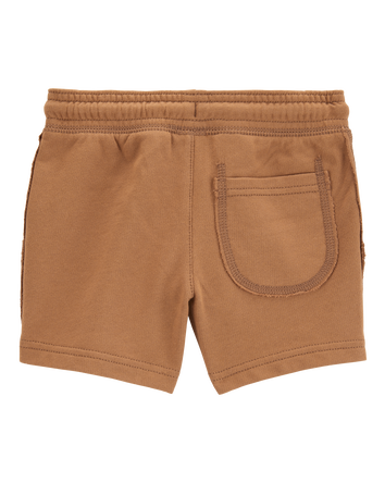 Toddler Pull-On French Terry Rec Shorts - Brown, 
