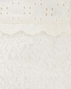 Baby Crochet Sherpa Jacket - Cream, image 3 of 4 slides
