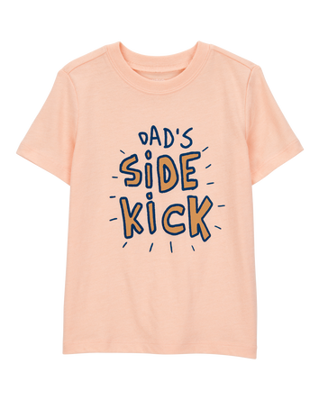 Toddler Boy Dad's Side Kick Short-Sleeve Graphic Tee - Orange, 