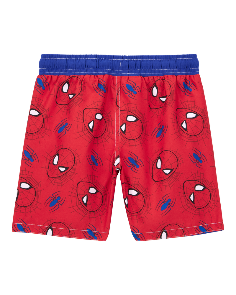 Kid Marvel™ Spider-Man Swim Trunks - Red/Blue, image 2 of 3 slides