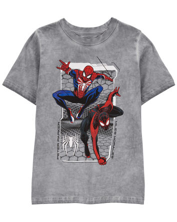 Kid Spider-Man Acid Wash Graphic Tee, 