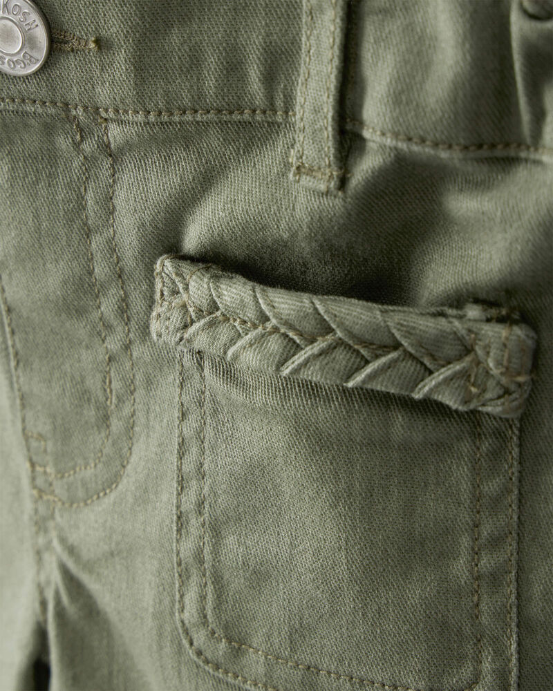 Toddler Girl Cotton Flare Pants - Green, image 3 of 5 slides