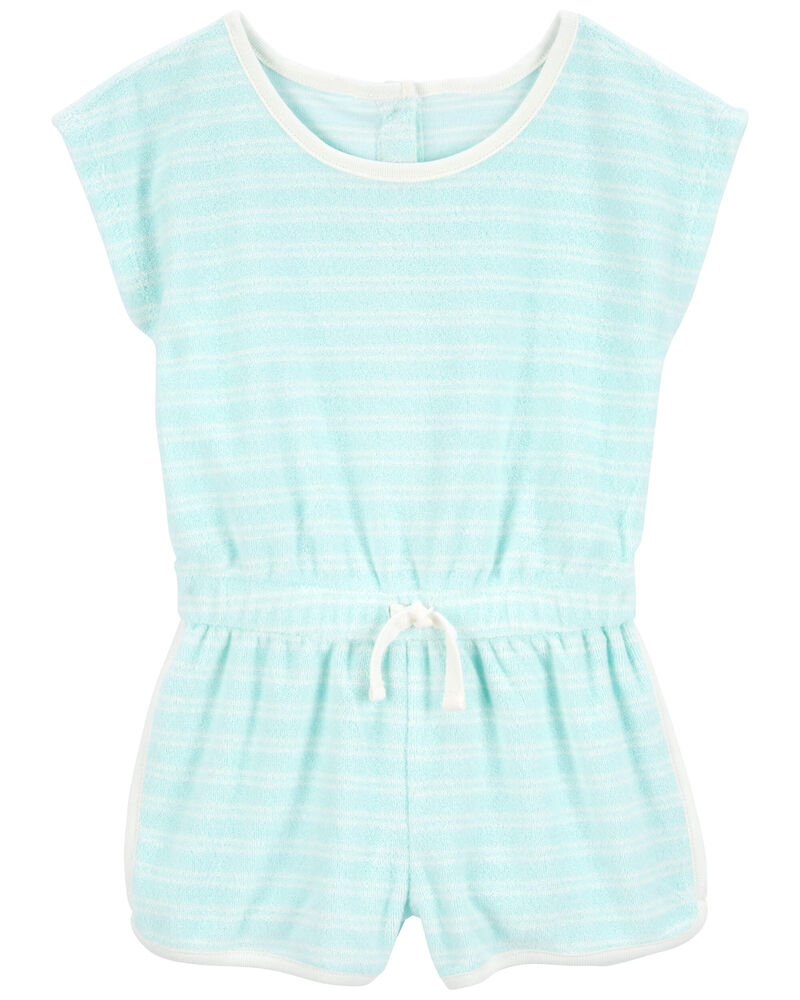 Toddler Striped Terry Romper, image 1 of 3 slides