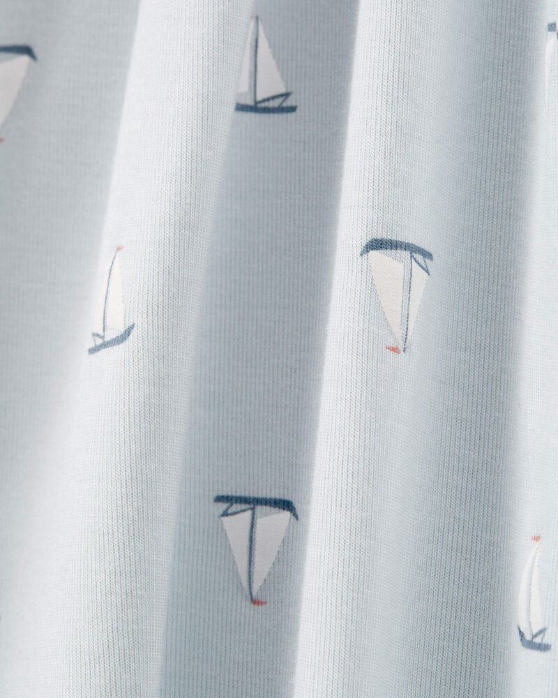 Baby Boy 1-Piece Sailboat PurelySoft Footie Pajamas, image 2 of 5 slides