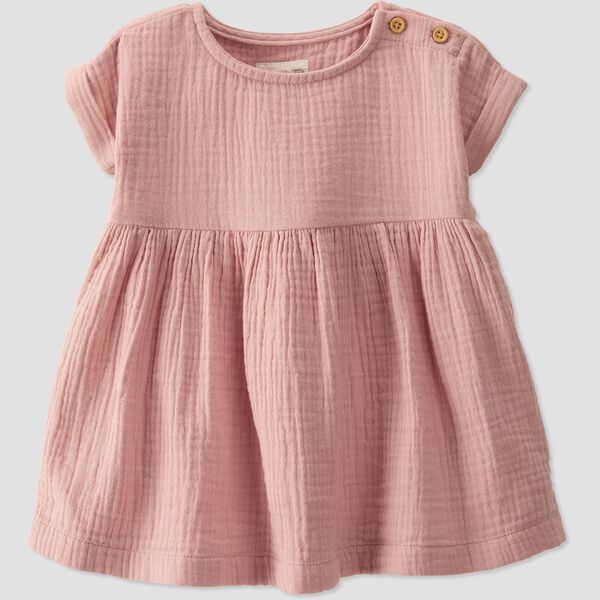 Rose Baby Organic Cotton Gauze Dress